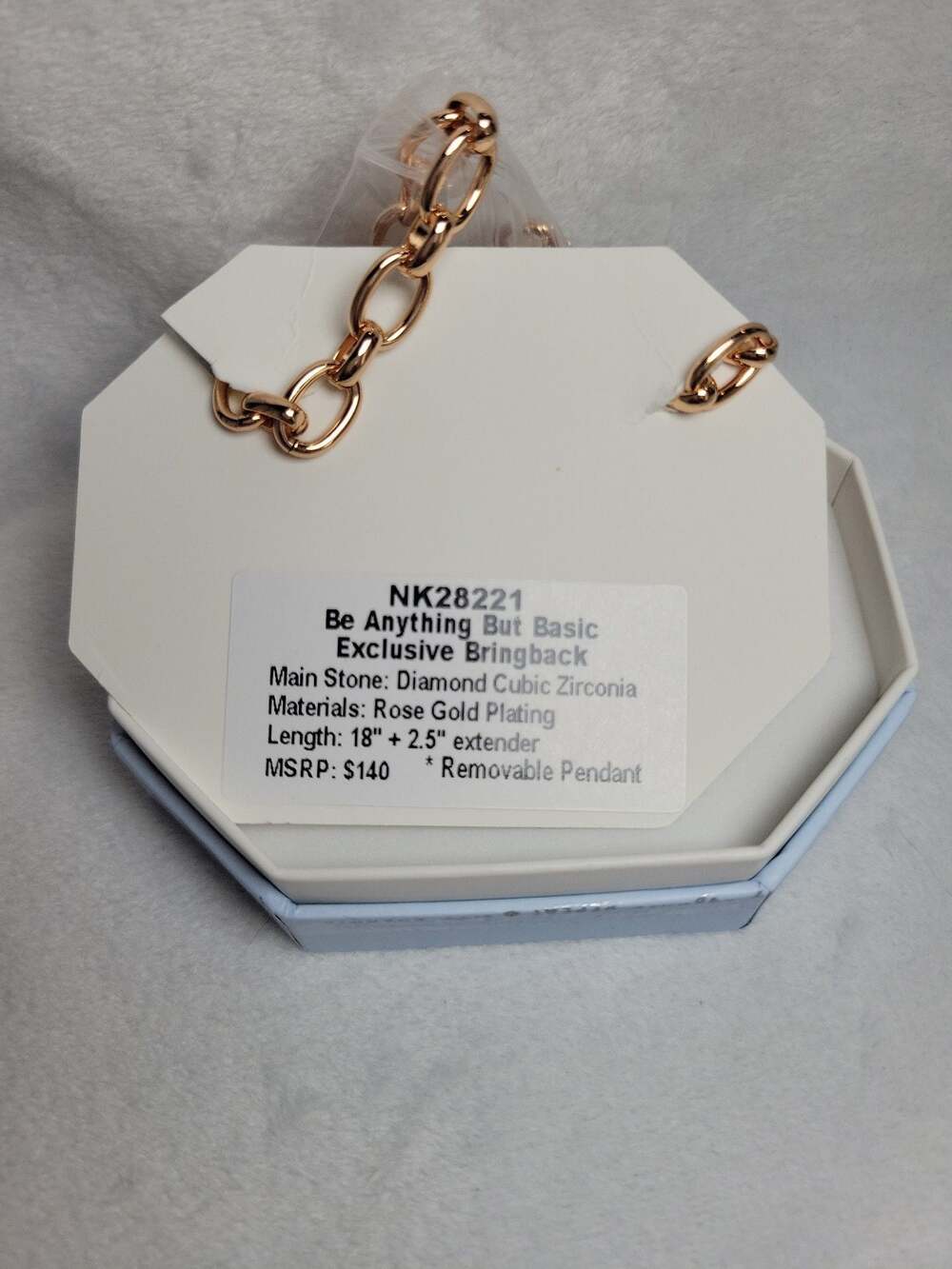 BP Be Anything But Basic Exclusive Bringback CZ on Rose Gold Heavy - Picture 2 of 3